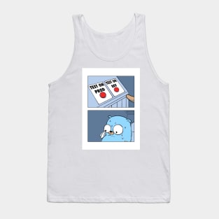 Golang Gopher Two Buttons Tank Top